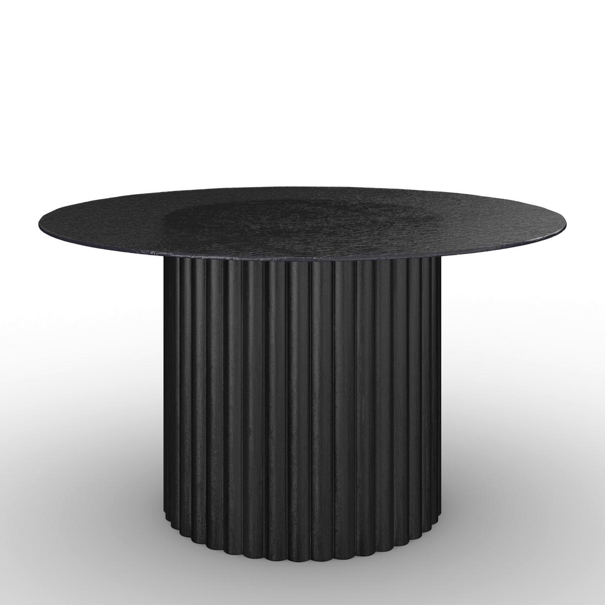 Couchtisch Zelia Schwarz MDF - Schwarz, MODERN, Glas/Holz (80/45cm) - Bessagi Home