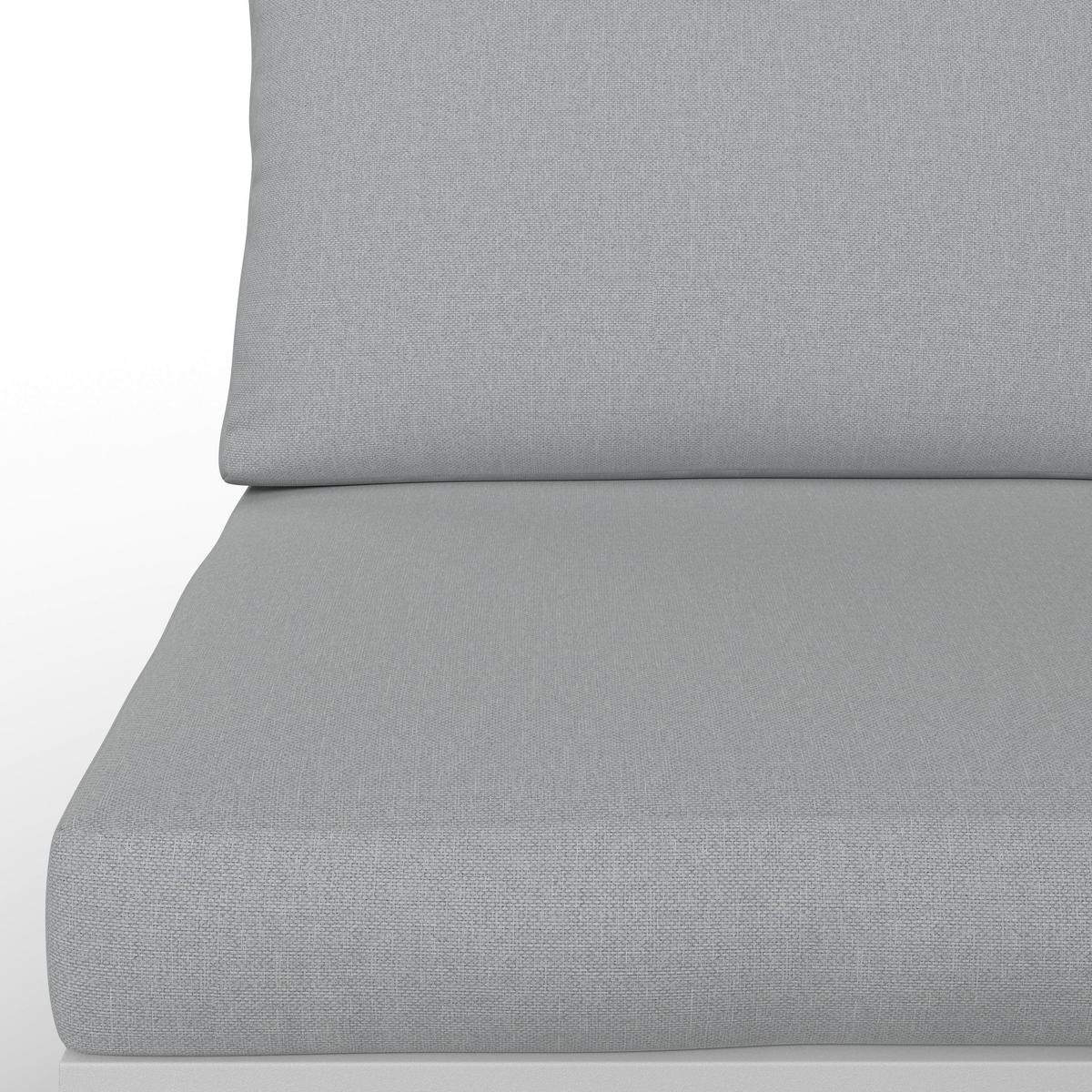 Dining-Loungeset Leandra Hellg Outdoorstoff/Metall/Polywood - Dunkelgrau/Hellgrau, MODERN, Kunststoff/Textil - Bessagi Garden