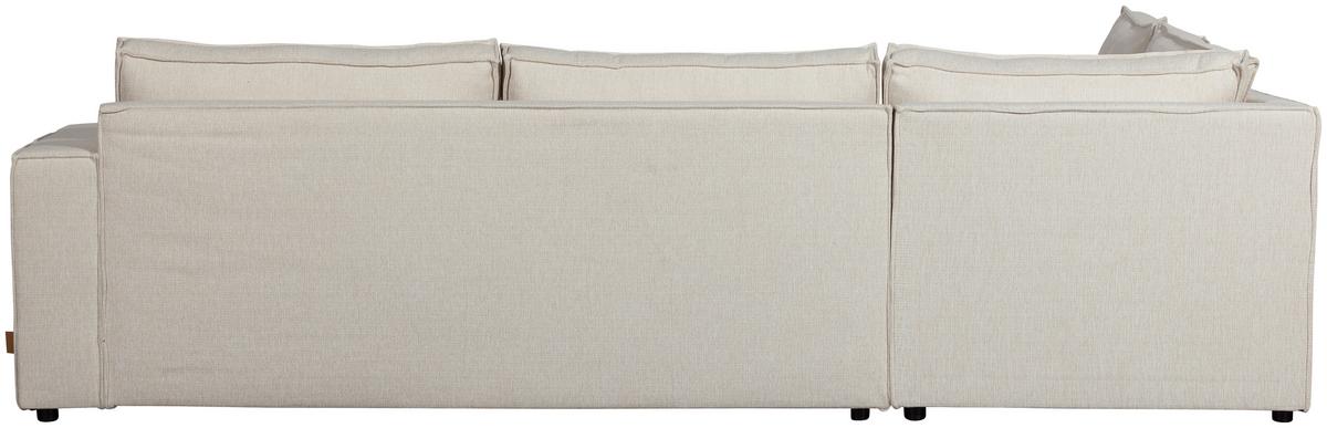 Ecksofa Thomas Naturfarben S:197x283cm - Schwarz/Naturfarben, Design, Kunststoff/Textil (197/283cm) - Livetastic