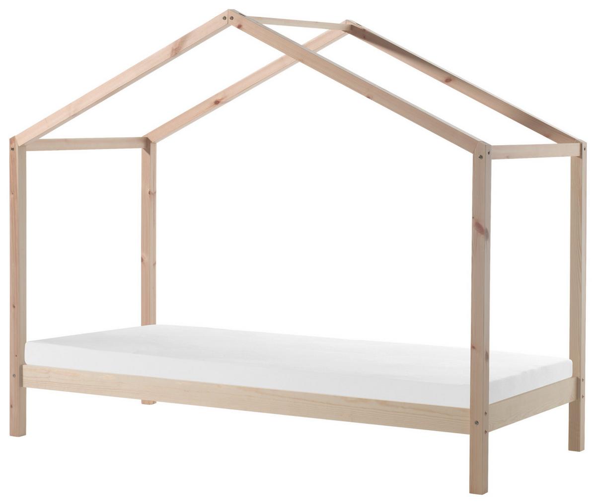 Hausbett Dallas 90x200 cm Kiefer Natur Echtholz - Kieferfarben, MODERN, Holz (90/200cm) - MID.YOU