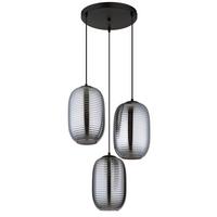 Viseća Svjetiljka Jefrey - siva/crna, Basics, staklo/metal (47/120cm) - Globo