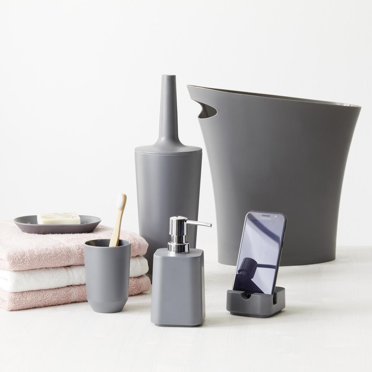 WC-Bürste Lilo aus Kunststoff in Grau - Grau, MODERN, Kunststoff (11,43/36,20cm) - Modern Living