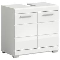 Omarica Za Pod Umivalnik Scout, Bela - srebrne barve/bela, Moderno, umetna masa/leseni material (60/56/34cm) - MID.YOU