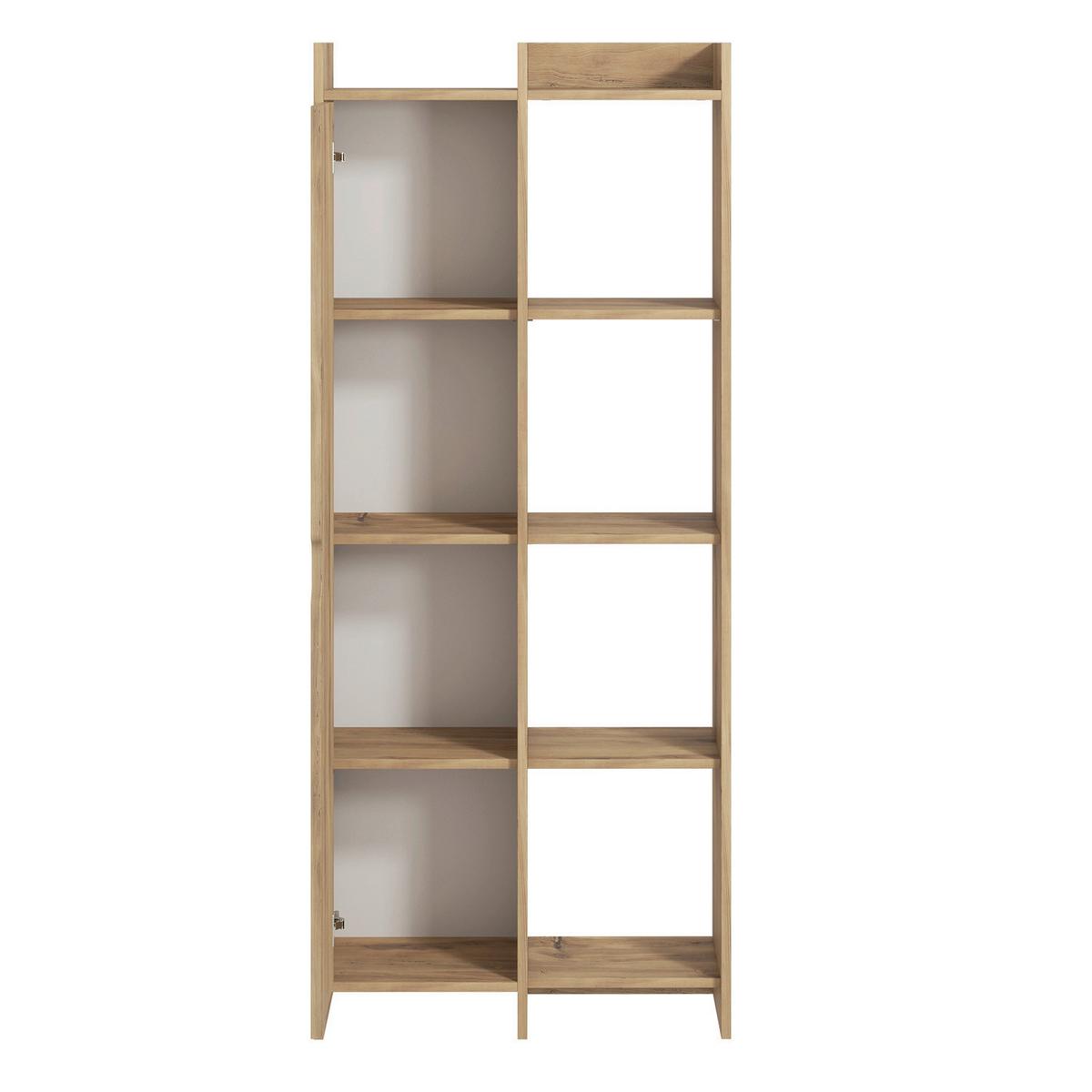 REGAL OFFER BÜCHERREGAL - Grau, Design, Holzwerkstoff (70/180/30cm) - Livetastic