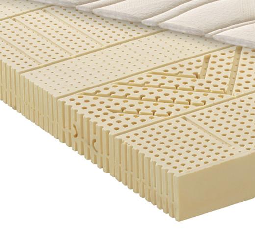 Latexmatratze Waldgrün ca. 200x200 cm Weiß - Weiß, Basics, Textil (200/200cm) - Linea Natura