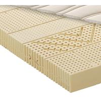 Latexmatratze Waldgrün ca. 200x200 cm Weiß - Weiß, Basics, Textil (200/200cm) - Linea Natura