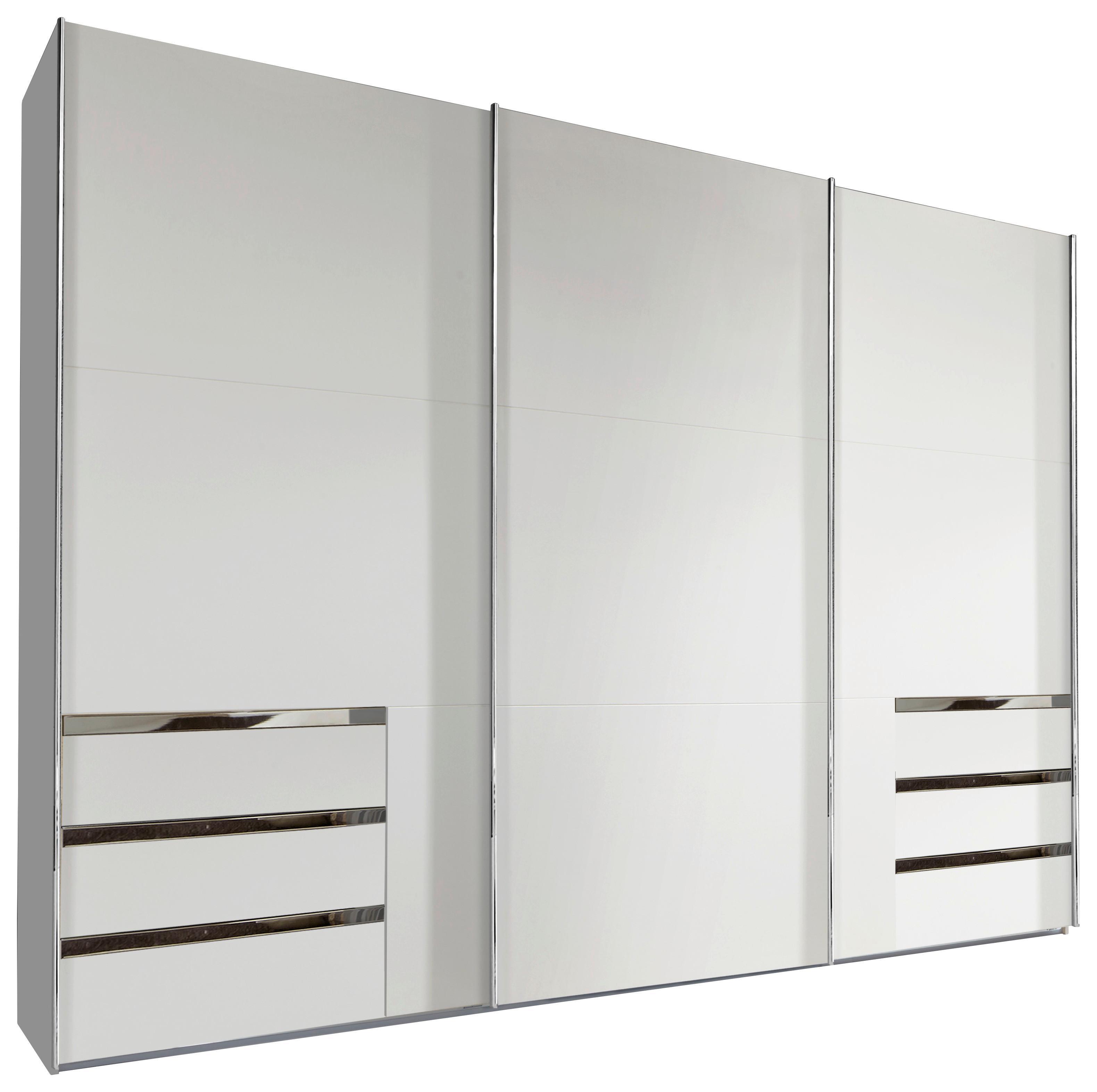 Ormar S Kliznim Vratima Level 36a - bijela/boje kroma, Moderno, drvni materijal/metal (300/216/65cm) - Modern Living
