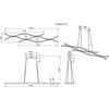 LED-HÄNGLAMPA RELO - opal/svart, Modern, metall/plast (107,6/18/120cm) - Mömax