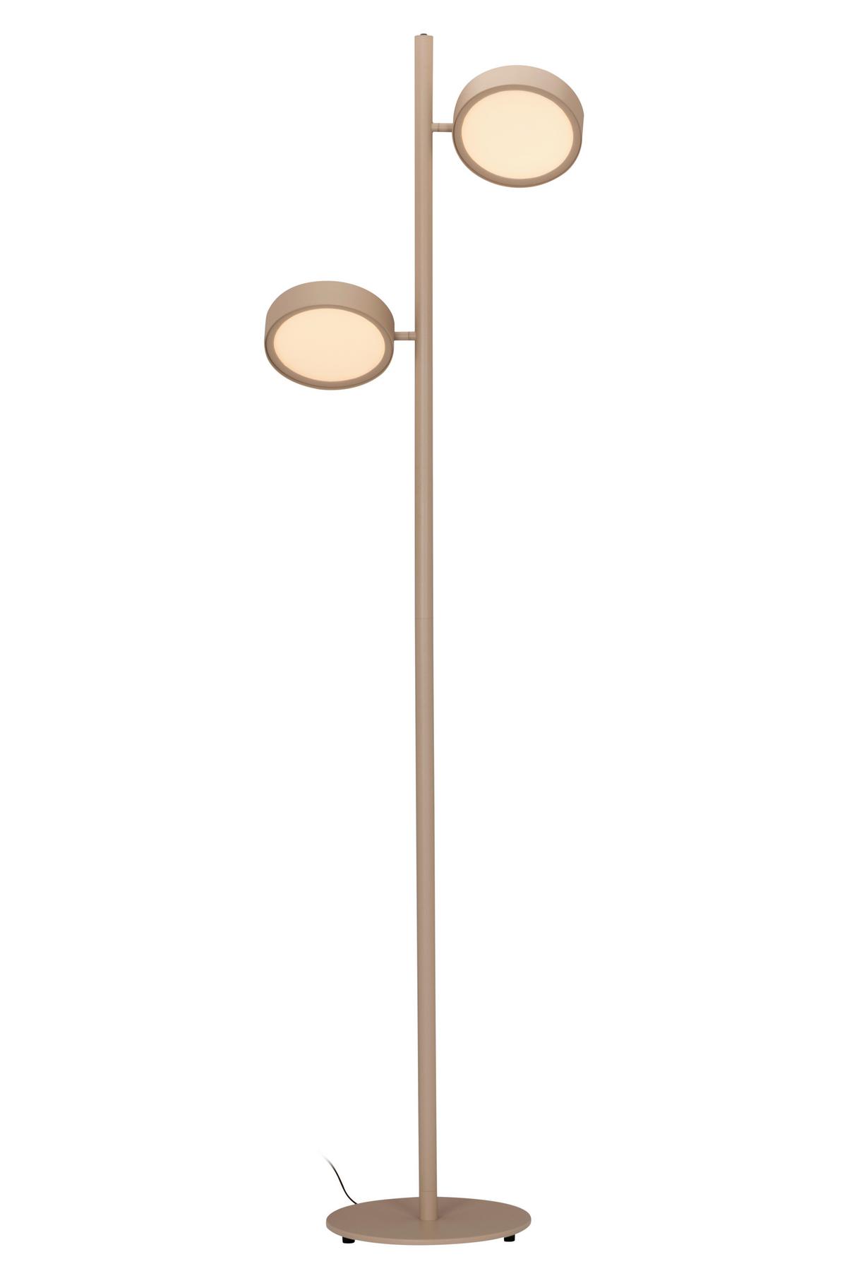 LAMPA STOJĄCA LED BELLEVUE - kolor piaskowy, Design, metal (43/28/162cm) - Dieter Knoll