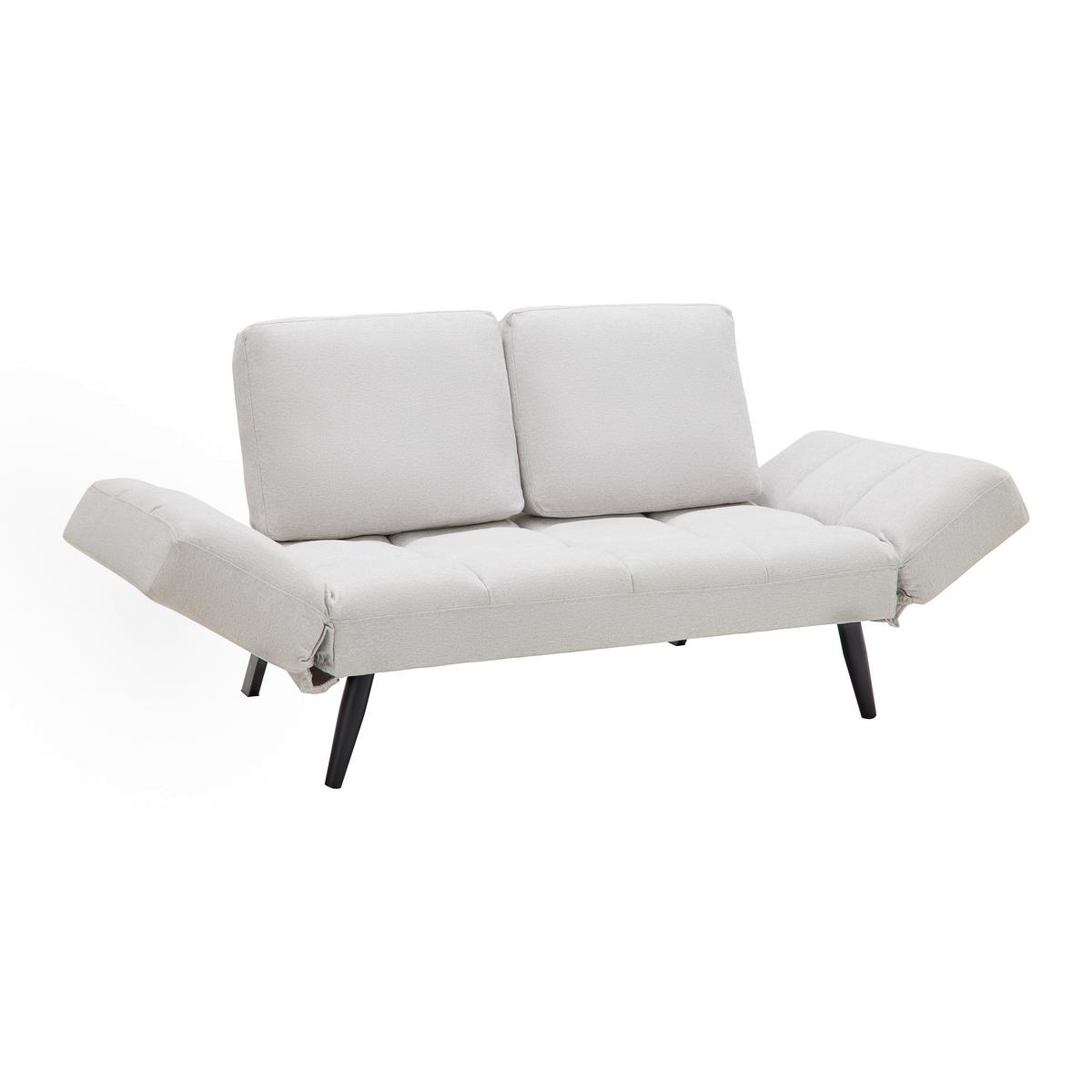 Zofa Aurelia, Naravne Barve, Ležišče - črna/naravne barve, Moderno, kovina/tekstil (191/73/78cm) - Bessagi Home