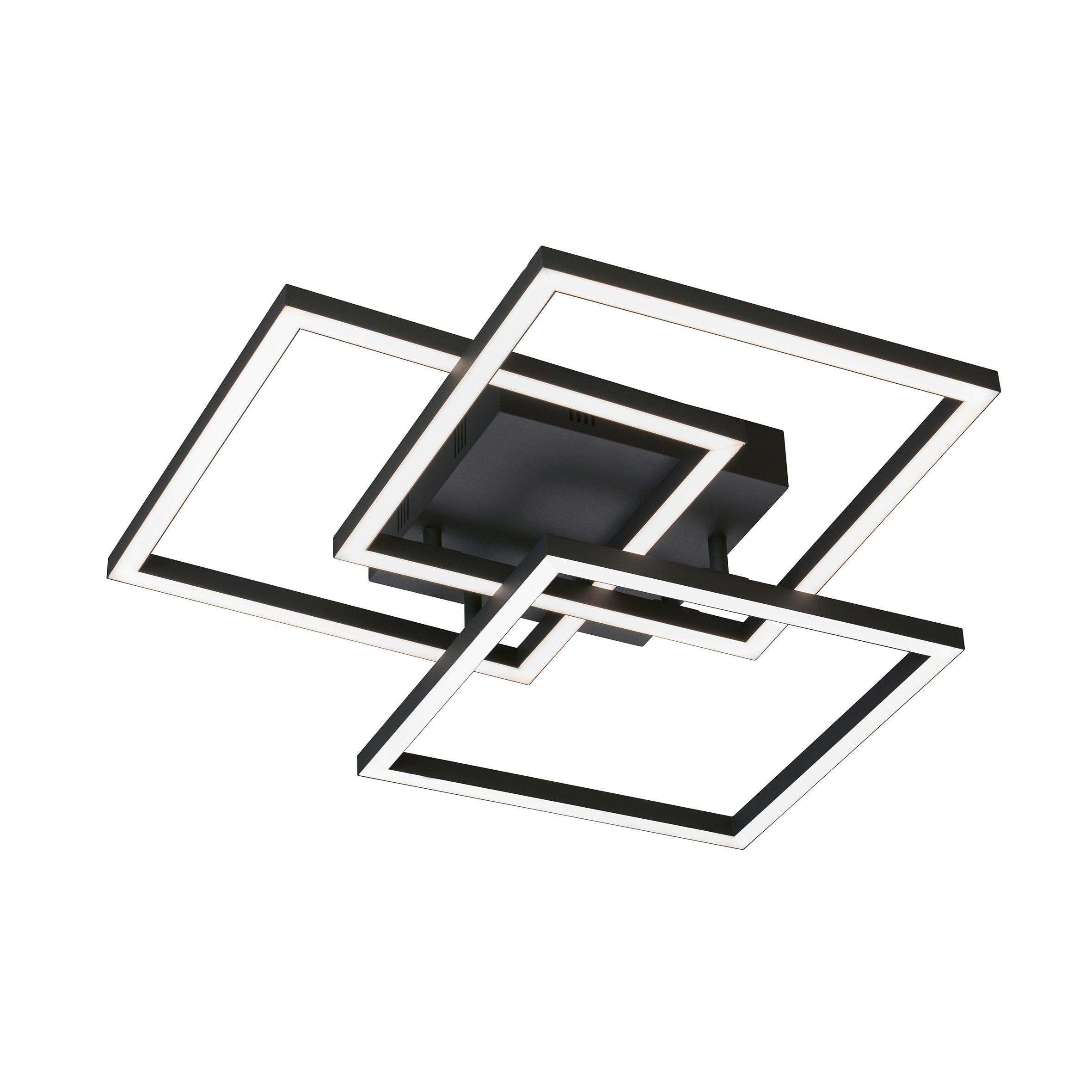 LAMPA SUFITOWA LED 21379 SETH - czarny, Design, metal (52/52/9,5cm)