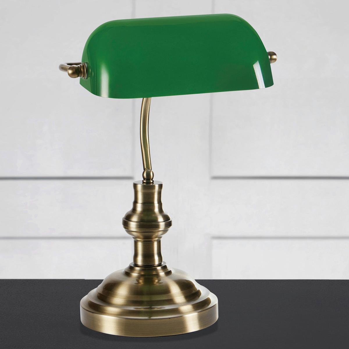Tischleuchte Bankers max. 40 Watt - Grün, Basics (27/27/42cm) - Markslöjd