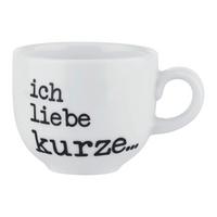 Espressotasse Graffiti Schwarz/Weiß ca. 80ml - Schwarz/Weiß, MODERN, Keramik (0,08l) - Mömax