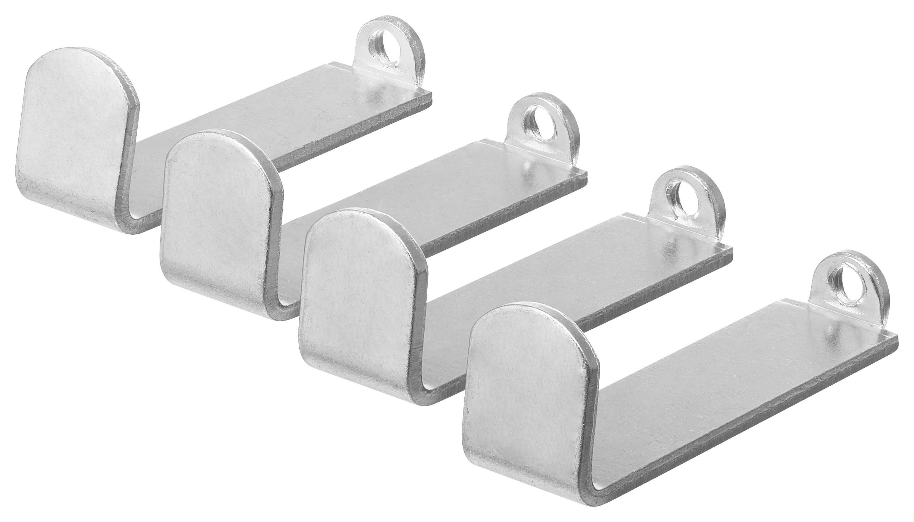 Klemmträger Klemmbügel Free aus Metall - Silberfarben, Metall - Premium Living