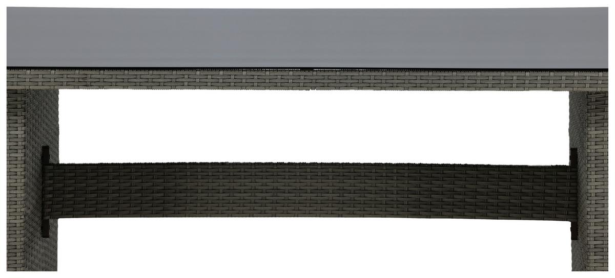 Gartentisch Padova ca. 200x100x74 cm Grau - Grau, KONVENTIONELL, Kunststoff (200/100/74cm) - Gardenson