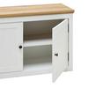 TV-ELEMENT KORSIKA -EXKLUSIV- - Wit/Eikenkleuren, Romantik / Landhaus, Houtcomposiet/Metaal (185/61,4/43cm) - Mömax