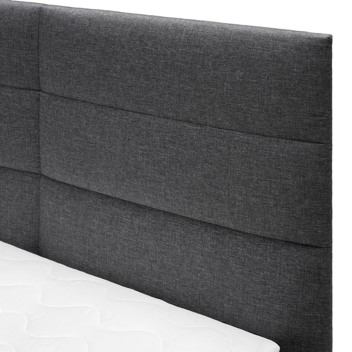 Postelja Boxspring Lisa, Temno Siva, 180x200 - temno siva, Moderno, umetna masa/tekstil (180/200cm) - Bessagi Home