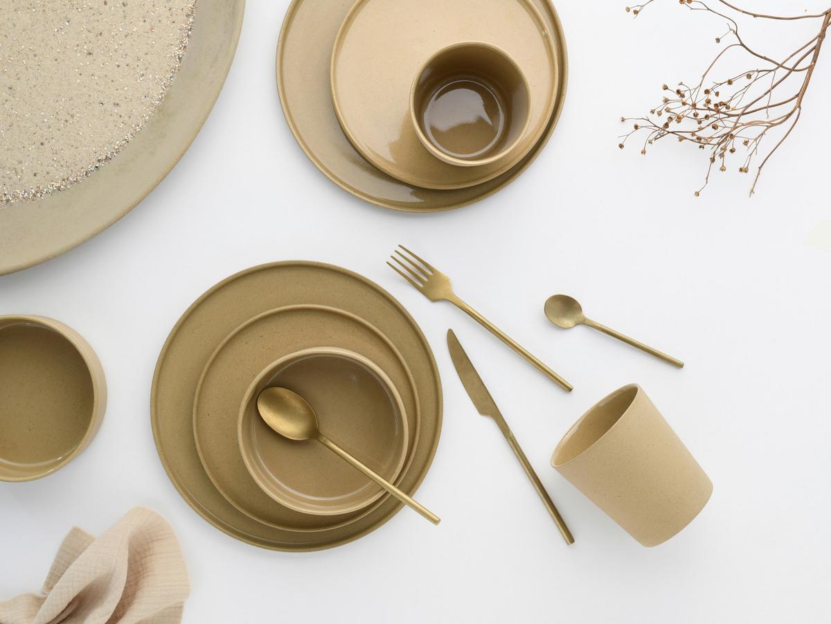 Kombinirani Servis Futuro Sand, 8-Delni - peščene barve, Trend, keramika - Creatable