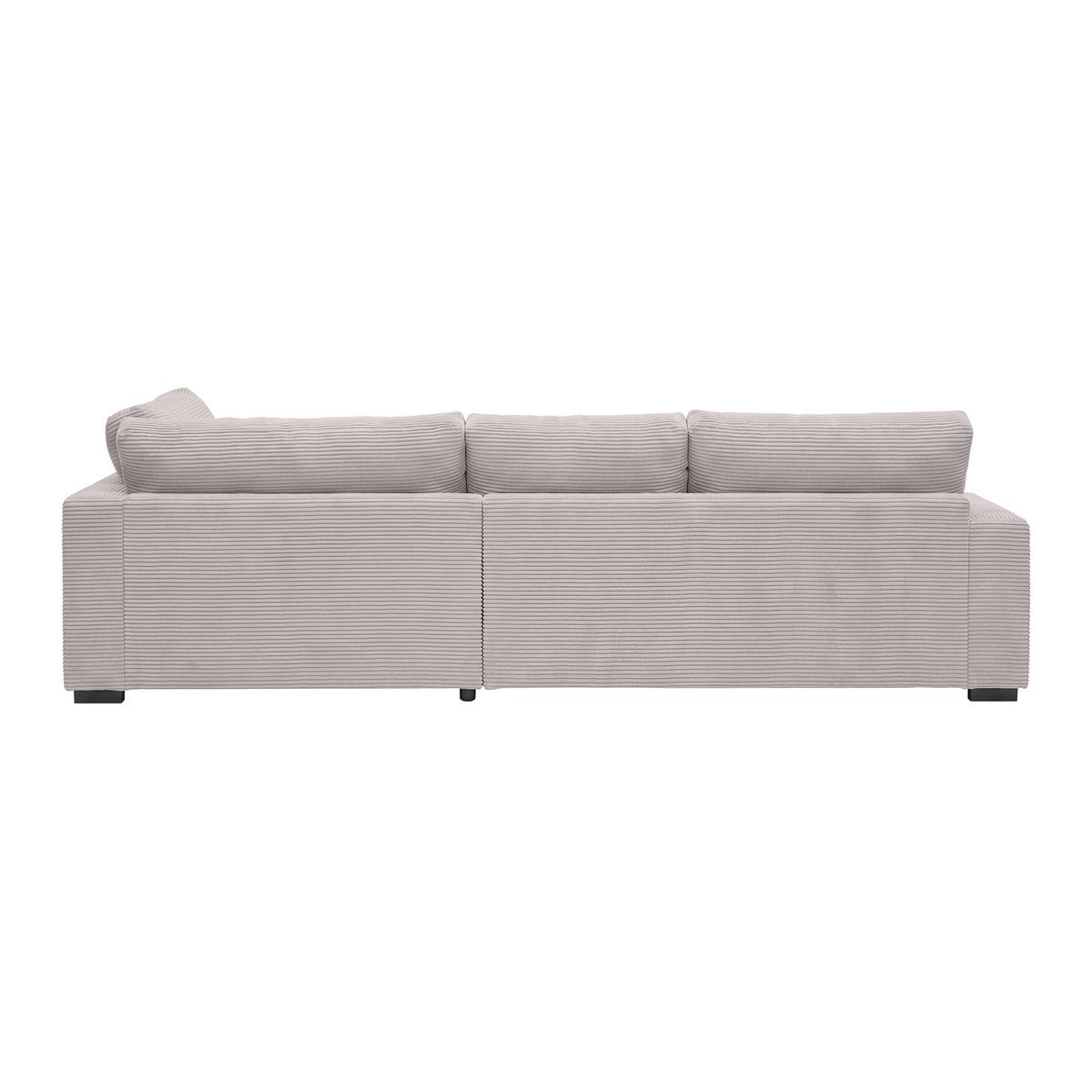 Ecksofa Pedro Rosa - Schwarz/Rosa, MODERN, Kunststoff/Textil (300/190cm) - Mömax