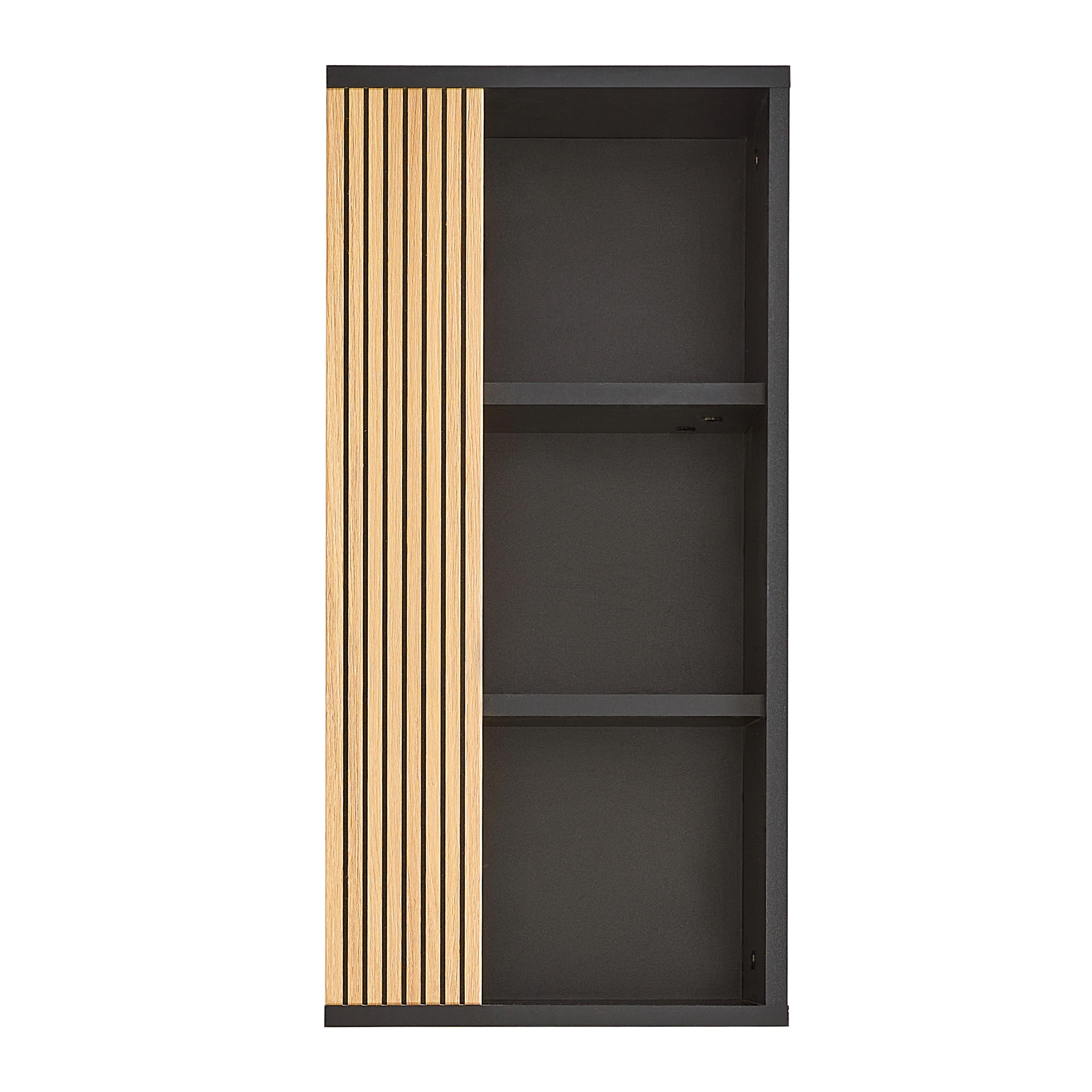 ÖVERSKÅP VENEZIA -EXKLUSIV- - ekfärgad, Lifestyle, trämaterial (35/72/25cm) - Mömax