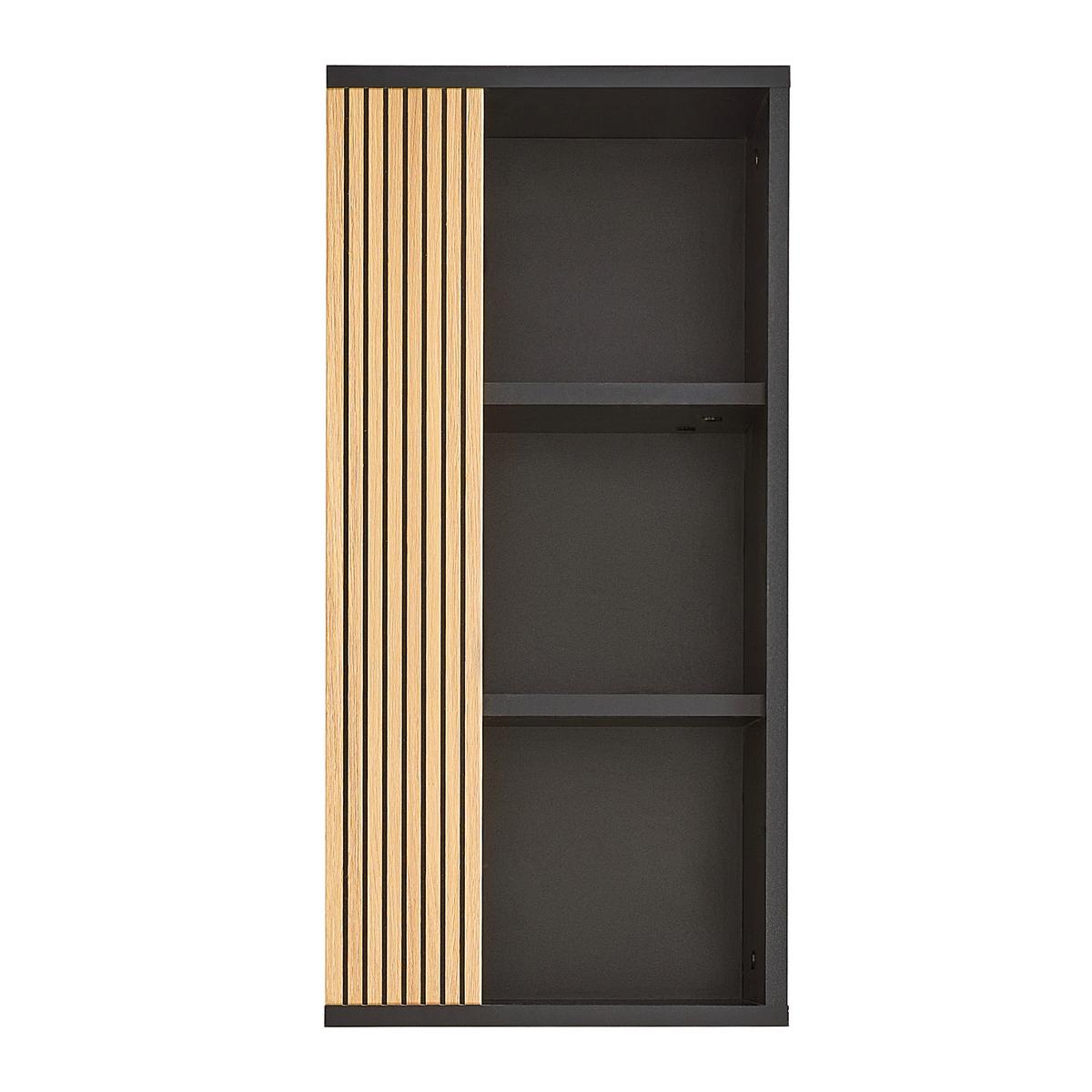 Gornji Element Za Kupaonicu Venezia - boje hrasta/crna, Lifestyle, drvni materijal (35/72/25cm) - Mömax