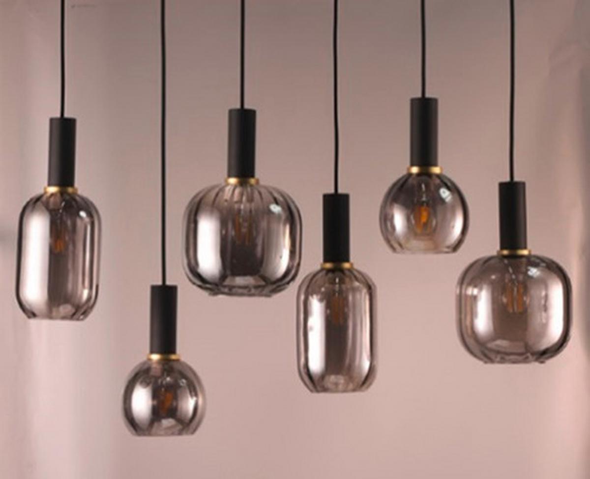 LAMPA WISZĄCA 319800632 DIVA - czarny/kolor chromowy, Basics, metal/szkło (92/35/150cm) - Trio Leuchten