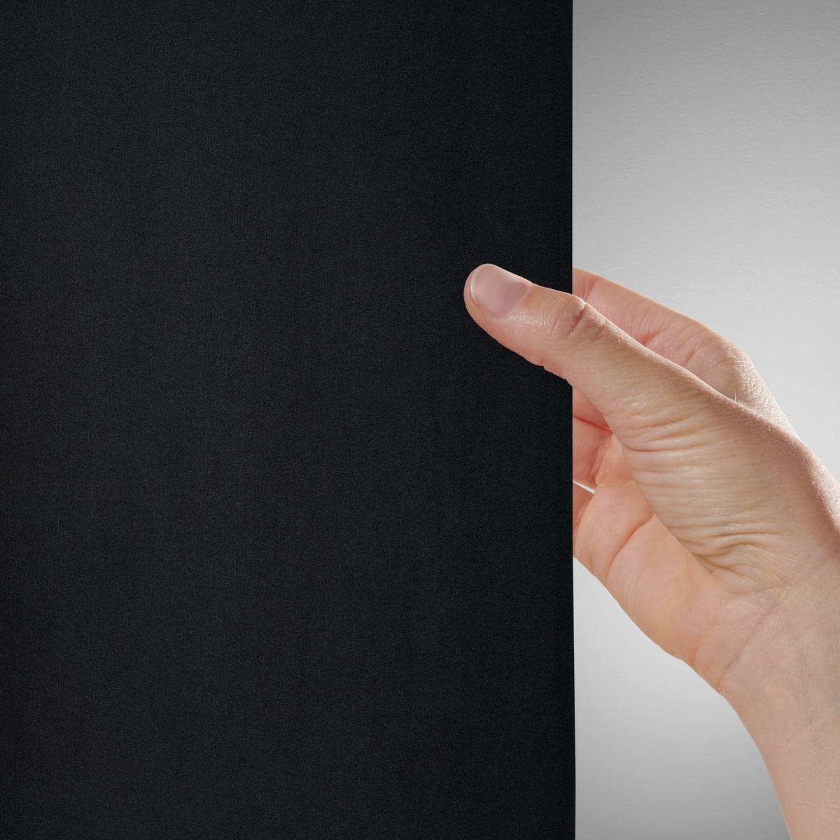 Fertigvorhang Ulrich Schwarz Ca. 135x245cm - Schwarz, Textil (135/245cm) - Modern Living