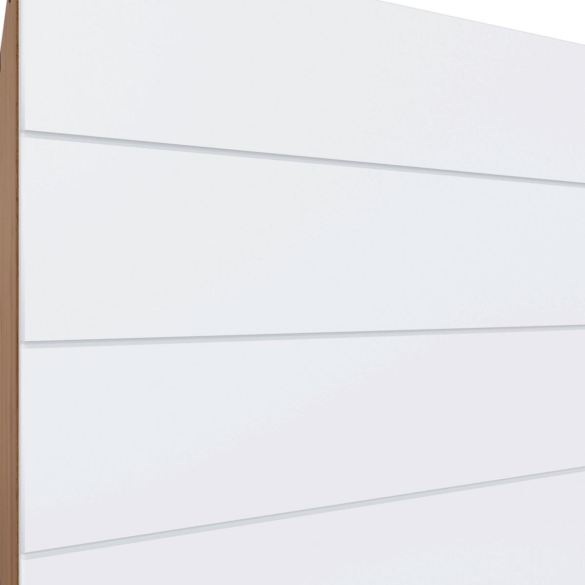 Küchenblock Florenz ohne Geräte ca. 330 cm Weiß/Eiche - Eiche Wotan/Weiß, Design, Holzwerkstoff/Metall (330cm) - Held