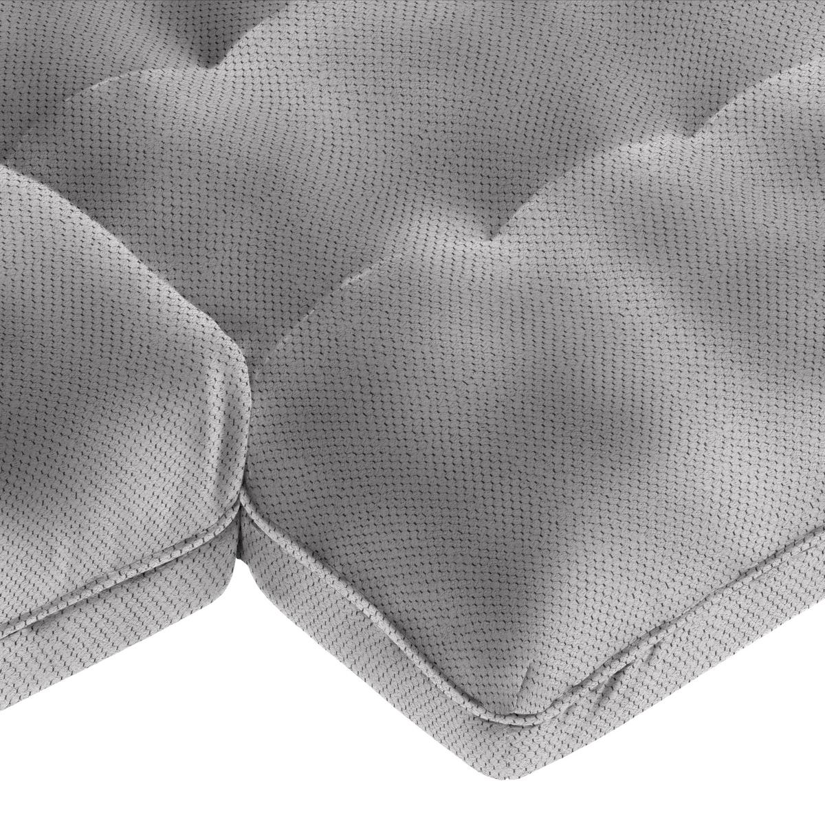 Wohnlandschaft Vivo Hellgrau - Hellgrau/Schwarz, MODERN, Kunststoff/Textil (317/63/179cm) - Premium Living