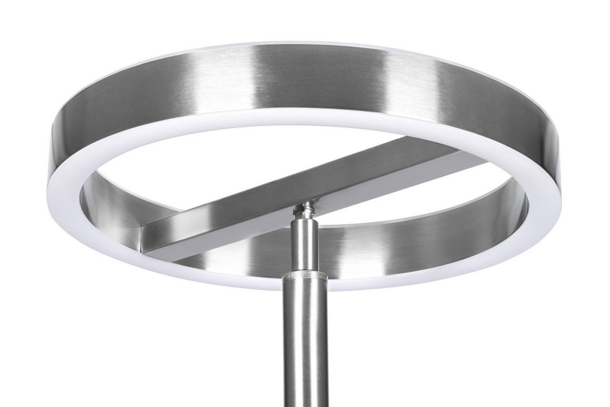 LAMPA LED OŚWIETLAJĄCA SUFIT WORTHING *SBN* - kolor srebrny/biały, Design, tworzywo sztuczne/metal (28/180cm) - Novel