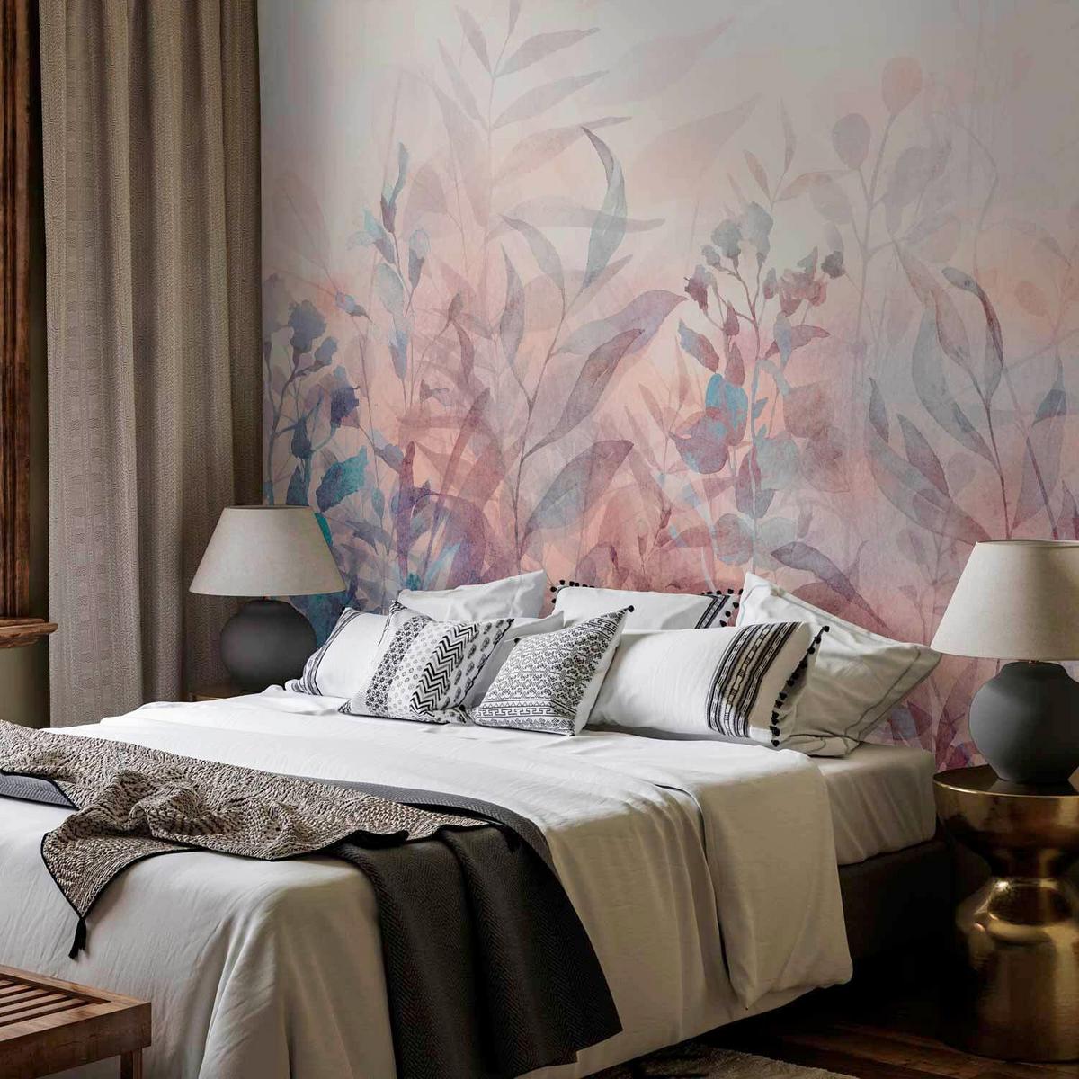 Fotótapéta Holiday Memory - pasztellkék/korall, Lifestyle, textil (400cm) - artgeist