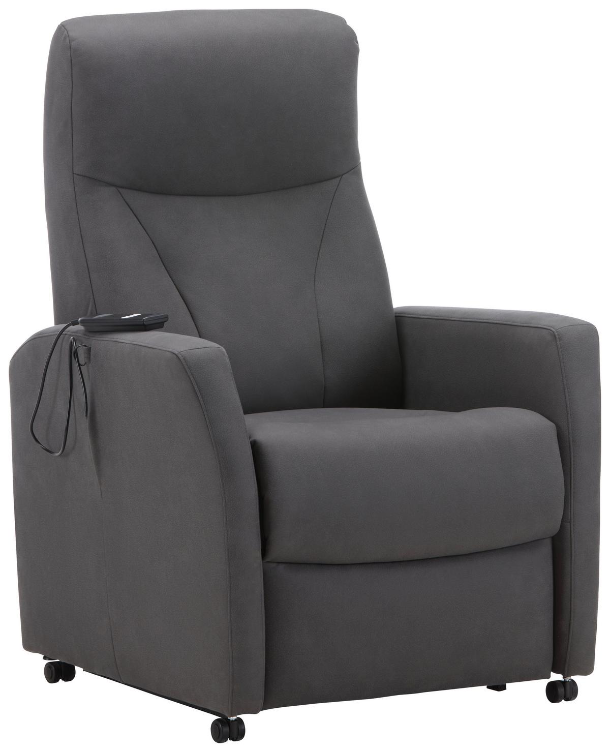 Relaxsessel Times in Graphitfarben - Graphitfarben, Modern, Textil (76/110/80cm) - Premium Living