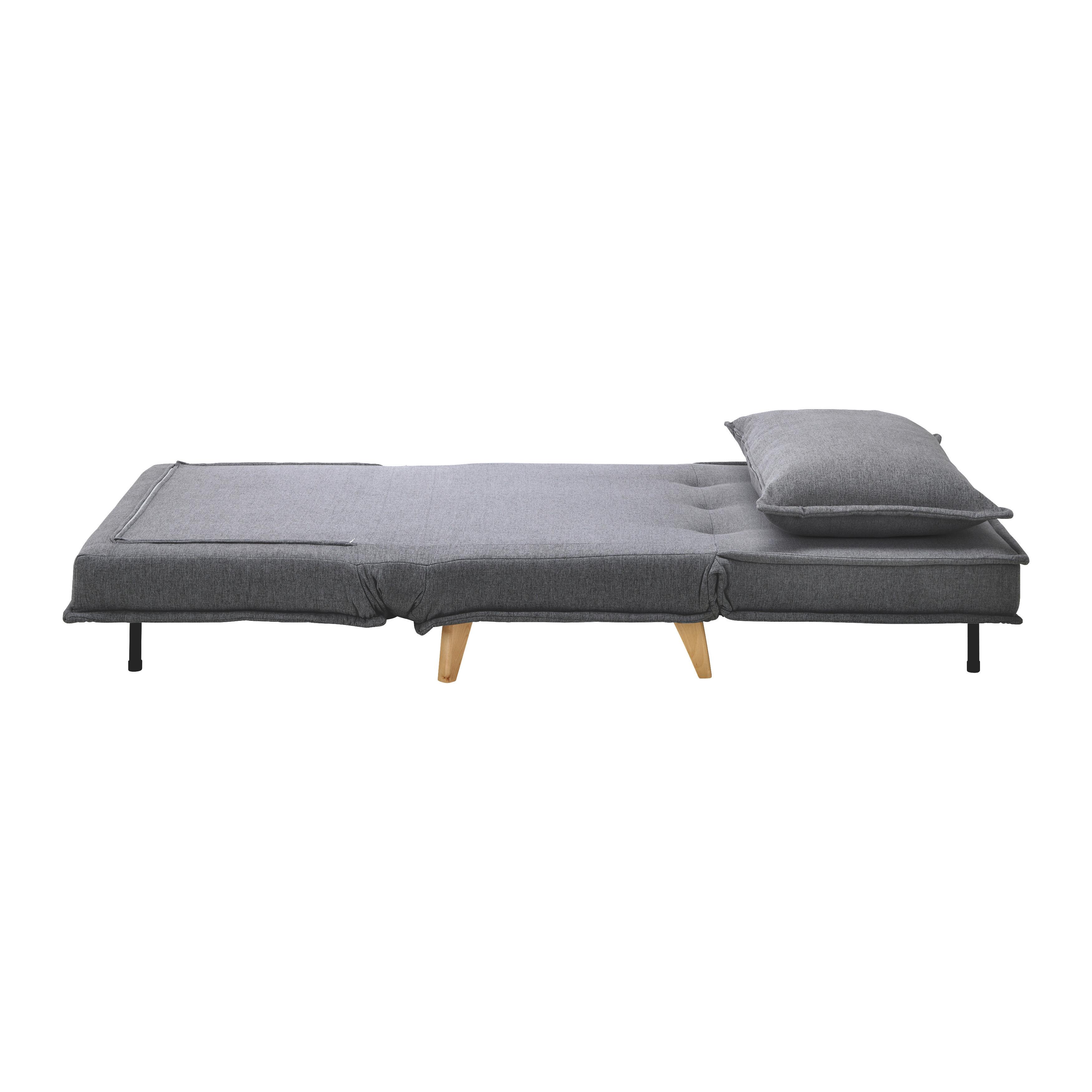 BÄDDFÅTÖLJ LAYLA - mörkgrå/naturfärgad, Modern, trä/textil (104/92/84cm) - Bessagi Home