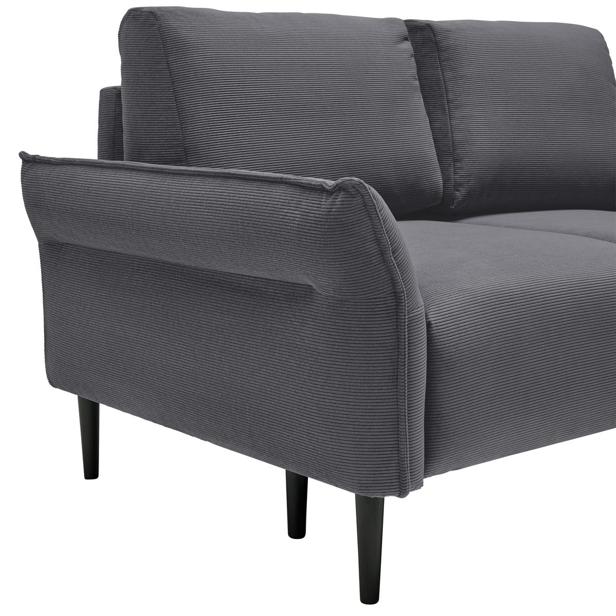 2-Sitzer-Sofa Custom Dunkelgrün - Dunkelgrün/Dunkelgrau, MODERN, Holz/Textil (150/85/92cm) - Mömax