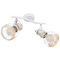 Reflektor Bana - bela/naravne barve, Basics, kovina (29,6/23/19cm) - Globo