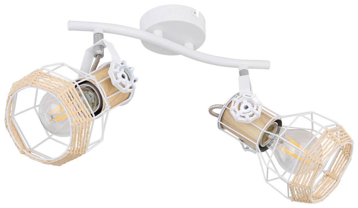 Reflektor Bana - bela/naravne barve, Basics, kovina (29,6/23/19cm) - Globo