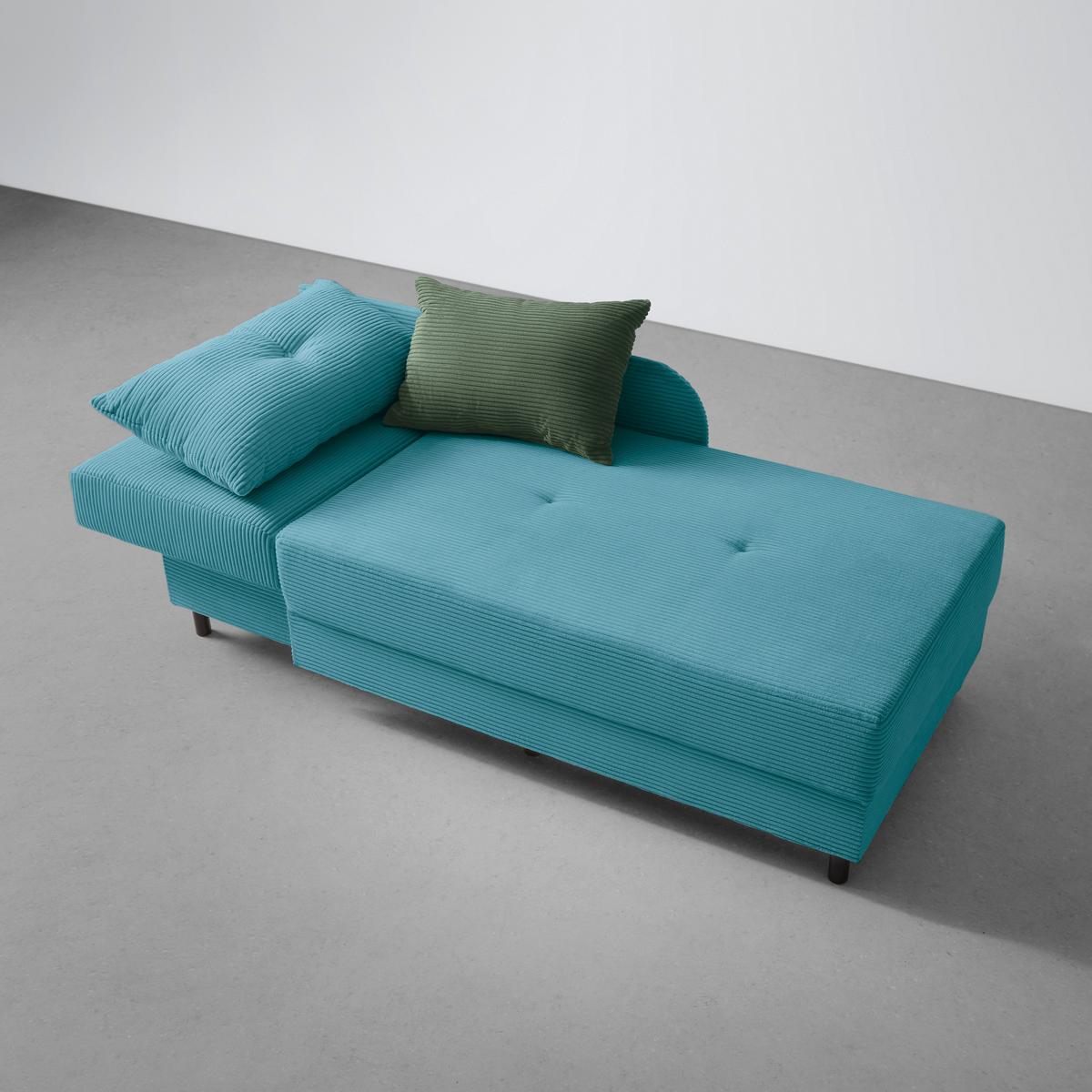 Liege Nova Petrol - Petrol/Schwarz, MODERN, Holz/Textil (85/62/145cm) - Mömax