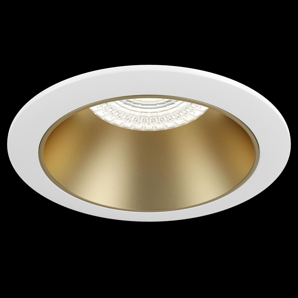 DECKENLEUCHTE SHARE - Weiss/Goldfarben, Trend, Metall (8.5/8,5/3,7cm) - MAYTONI