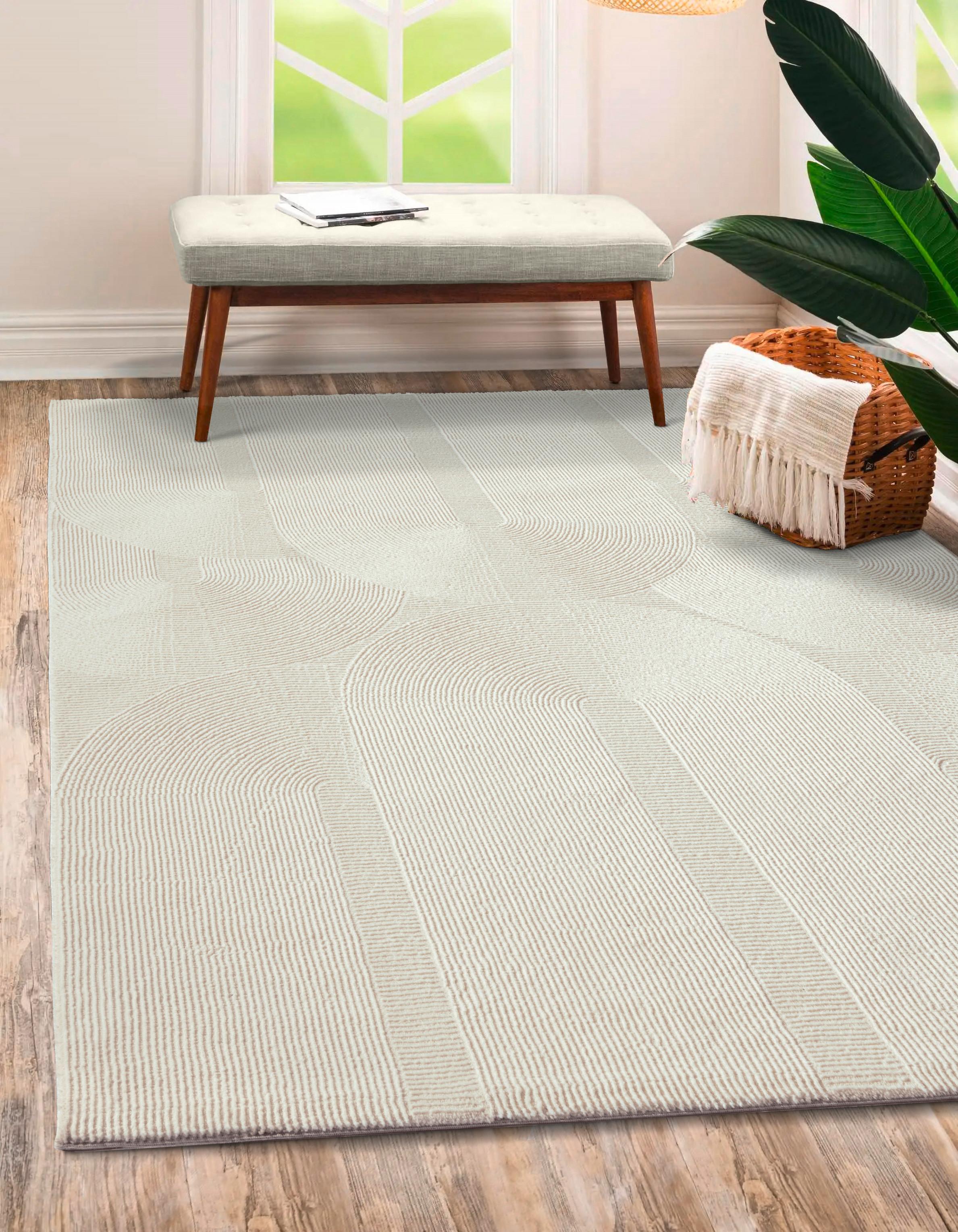 Webteppich Lima Creme ca. 120x170cm - Creme, KONVENTIONELL, Textil (120/170cm) - Novel