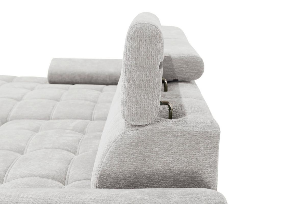 Kutna Garnitura Vegas - svijetlo siva/crna, Design, drvo/tekstil (173/294cm) - Modern Living