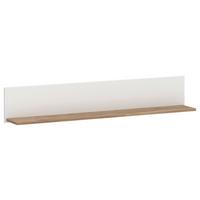 Zidna Polica Marlow - bijela/boje hrasta, Moderno, drvni materijal (120/21/20cm) - Modern Living