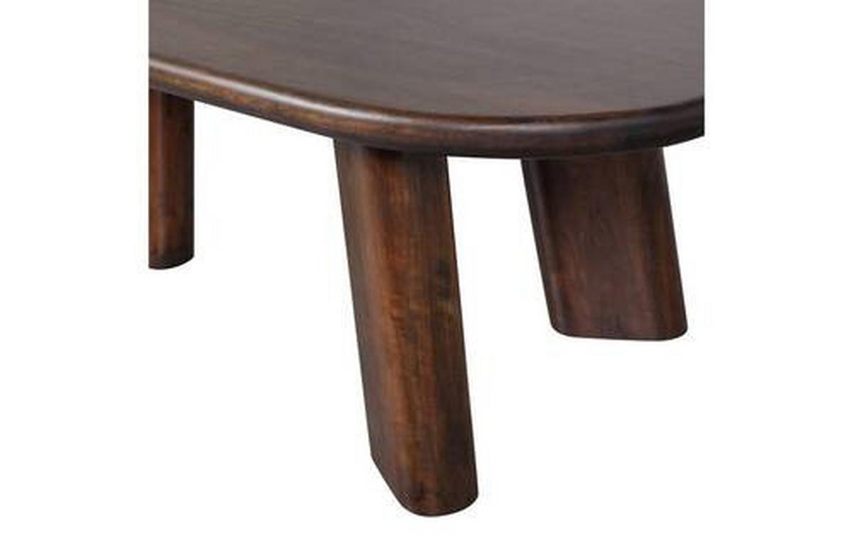 Couchtisch Roundly Holz - Walnussfarben, Design, Holz (110/60/40cm) - Livetastic