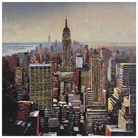 Keilrahmenbild Dawn Multicolor ca. 100x100cm - Multicolor, Modern, Holz/Textil (100/100/3cm) - Mömax