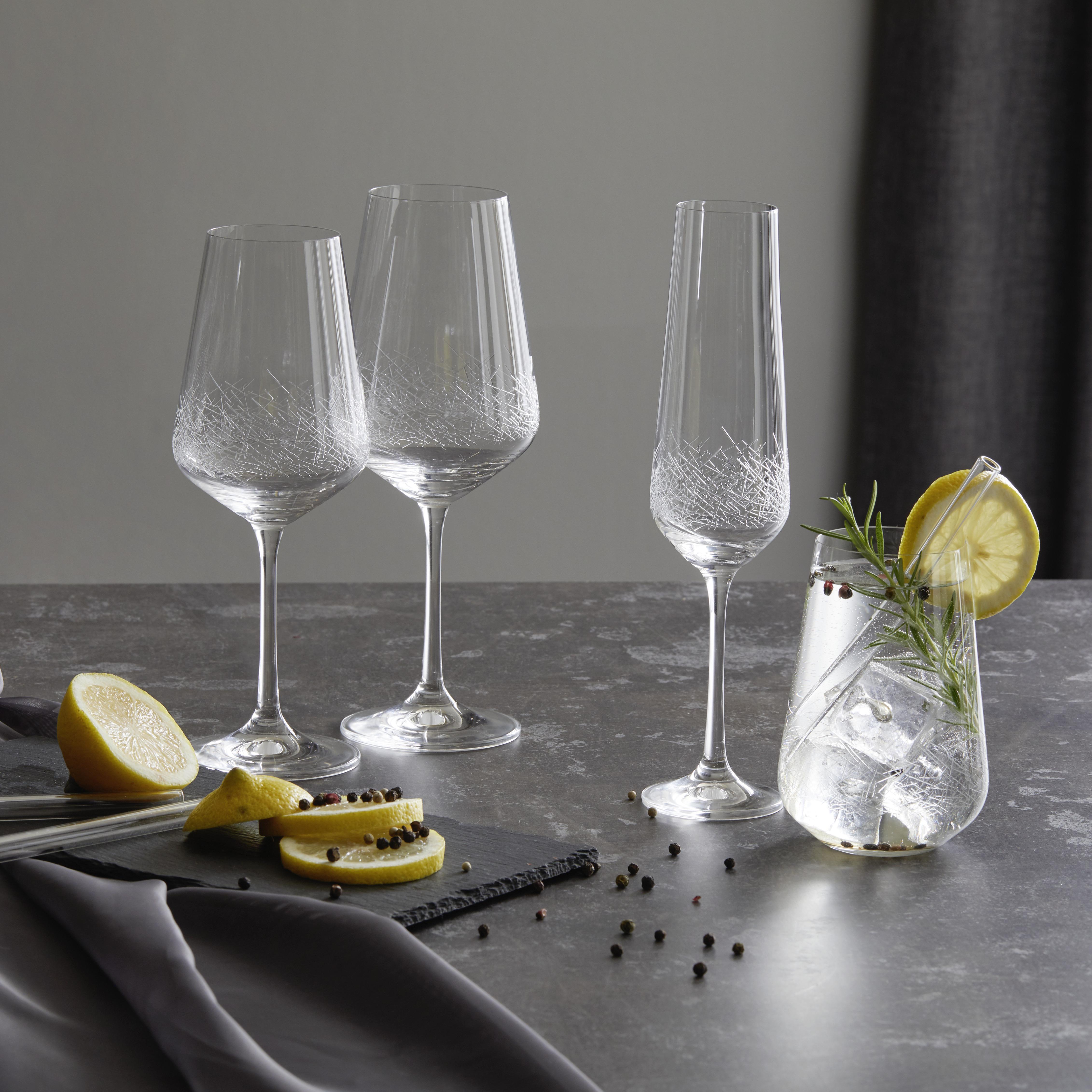 Set Kozarcev Crystal Chic - 380ml - prozorno, Moderno, steklo (0,38l) - Premium Living