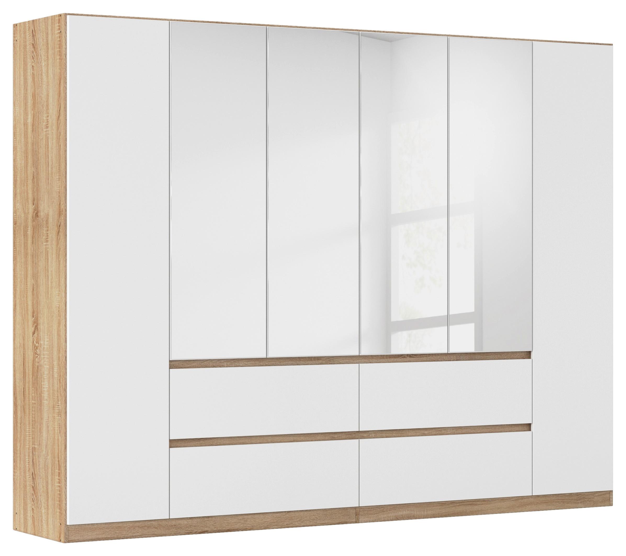 Ormar S Klasičnim Vratima Mainz - bijela/boje hrasta, Basics, drvni materijal (271/210/54cm) - Modern Living