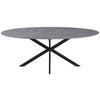 MATBORD MATTEO - grå/svart, Modern, metall/trämaterial (180/75/90cm) - Mömax
