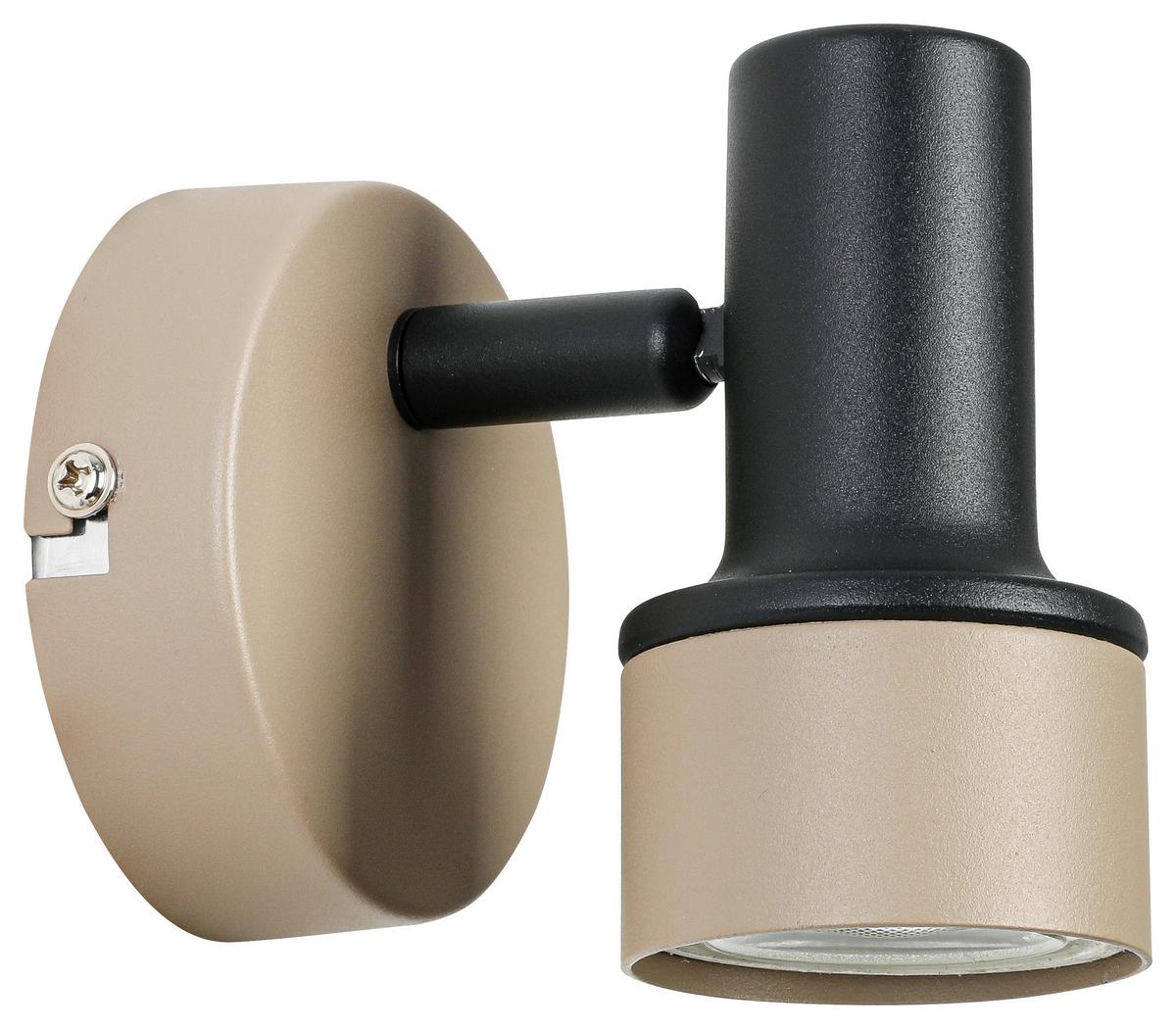Reflektor Simba - črna/peščene barve, Romantika, kovina/umetna masa (10,8/8/9,7cm) - Mömax