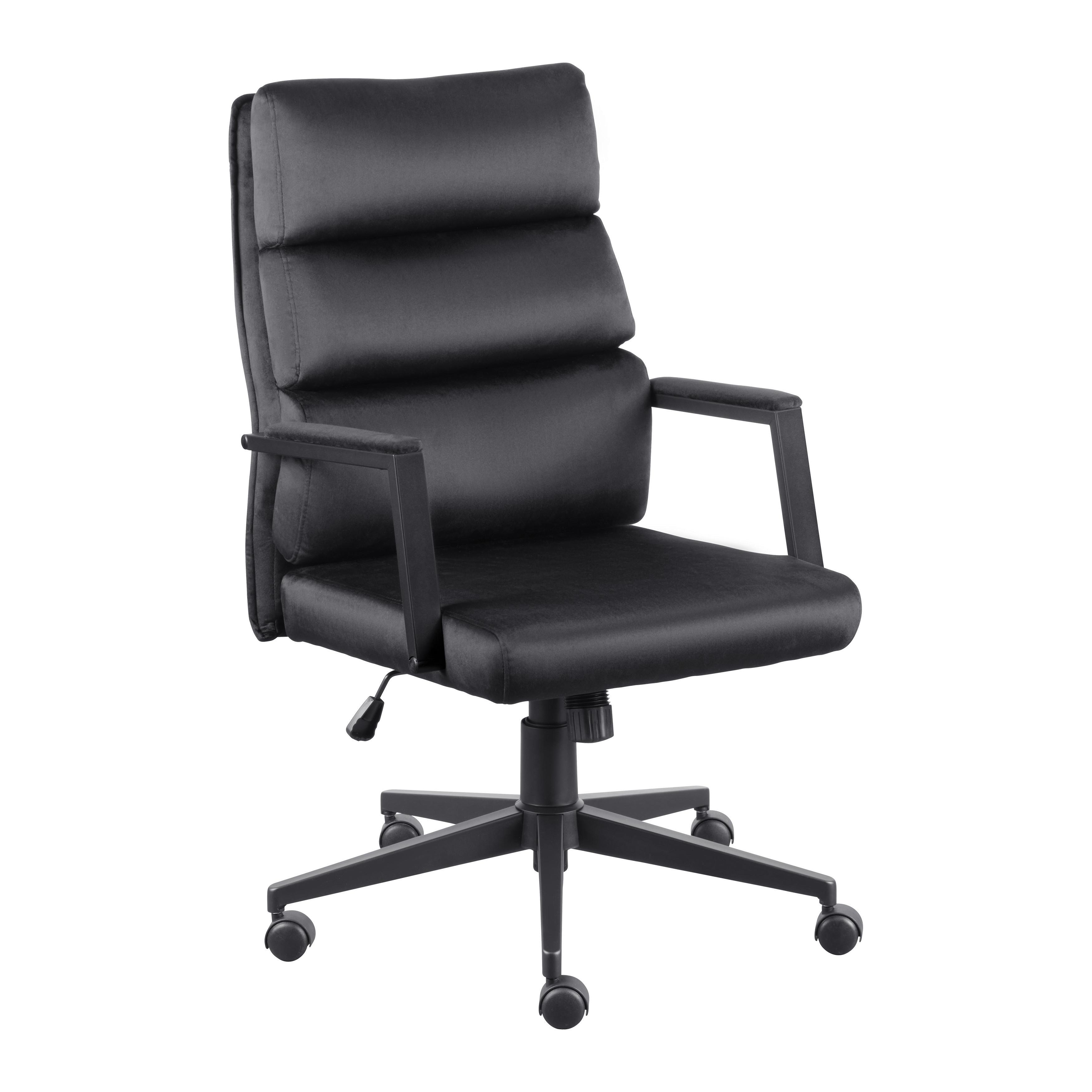 Chefsessel Man in Black Schwarz - Schwarz, MODERN, Kunststoff/Textil (58/108-118/57cm) - Mömax