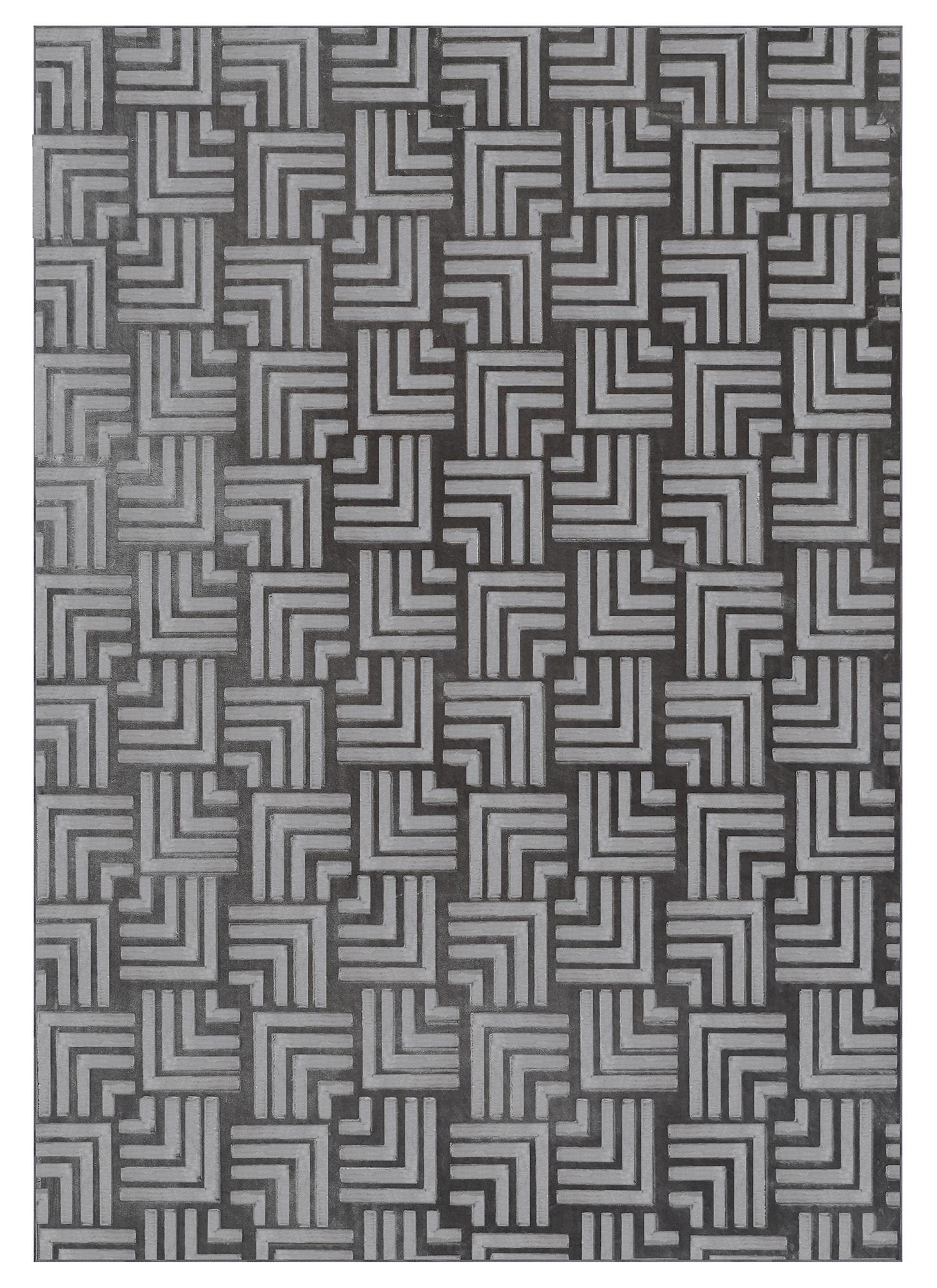 Flachwebeteppich Calma 325 Anthrazit 200x290 Cm - Anthrazit, Basics, Textil (200/290cm) - Kayoom