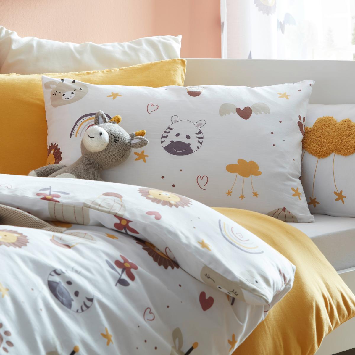 Kinderbettwäsche Sandy ca. 100x135cm - Weiß, MODERN, Textil (100/135cm) - Premium Living